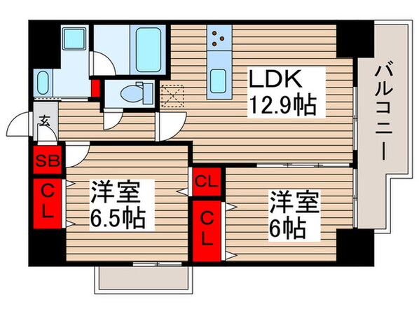 ラグゼナ東陽町の物件間取画像